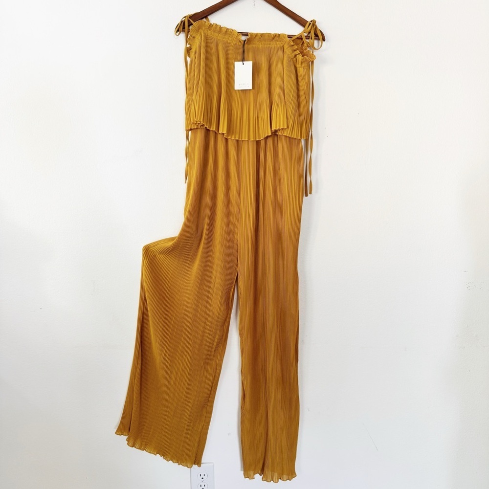 Mable Mustard Yellow Jumpsuit Medium NWT - Picture 3 of 7